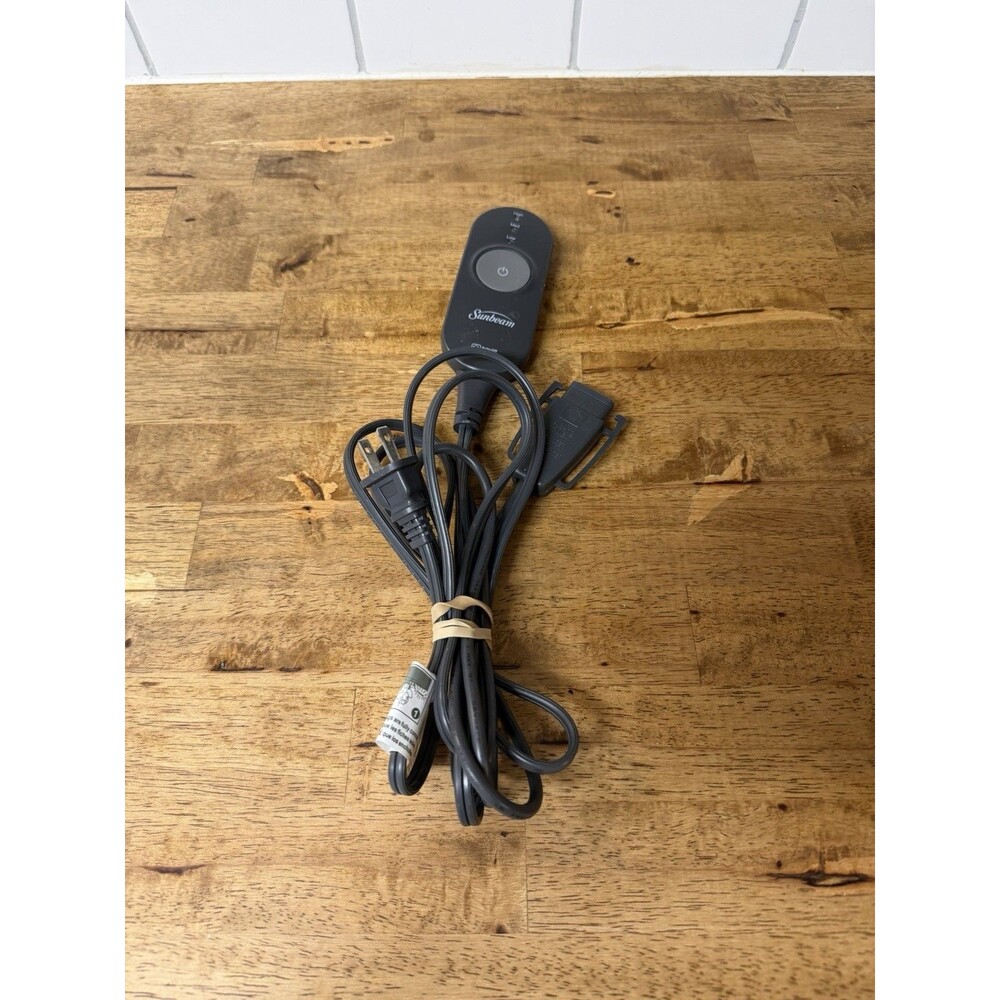 Sunbeam AA85 Electric Heating Blanket Cord 3-Prong Controller